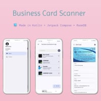Business Card Scanner App Kotlin OCR + PDF/CSV E
