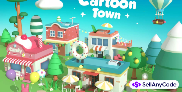 Cartoon Town - Low Poly Assets