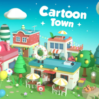 Cartoon Town - Low Poly Assets