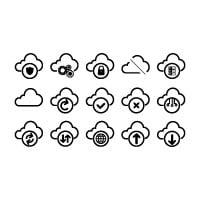 Cloud and Data Infrastructure Icons