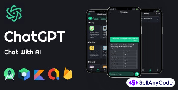 ChatGPT AI Native Android Chat App