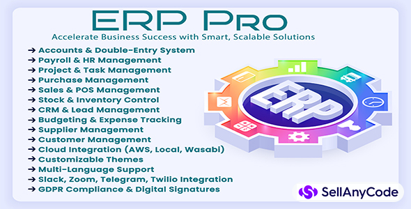 ERP Pro (SaaS) Accelerate Business Success with Smart, Scalable Solutions