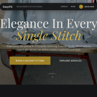 EasyFit Tailors Modern Tailoring & Clothing Shop Website