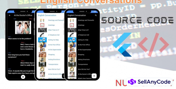 English Conversations App - Flutter Source Code