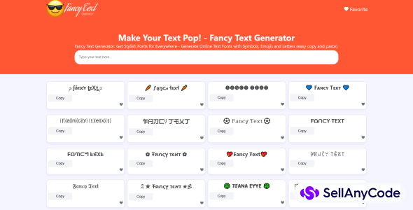 Fancy Text Generator Website Script