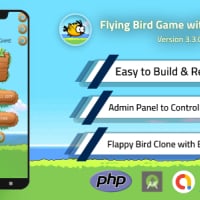 Flying Bird Game - Play to Earn Bitcoin with Admin Panel and AdMob