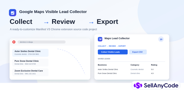 Google Maps Lead Collector - Chrome Extension