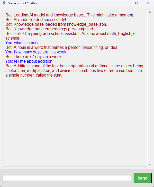 Grade School Chatbot — screenshot 1