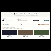 Harmonic Palette Studio Color & Font Tool