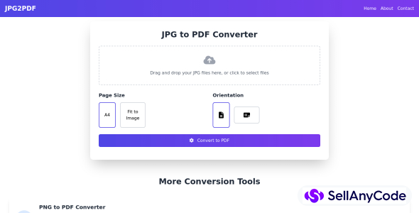 IMAGE TO PDF CONVERTER WEBSITE SCRIPT