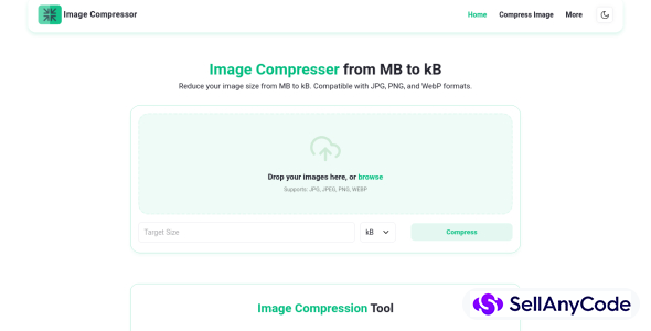 Image Compressor Website Script