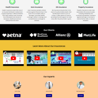 Insurance Website (Single Page) Template