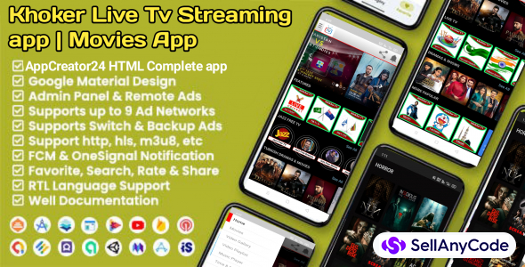 Khoker Pro - Live TV & Movies Video Streaming App