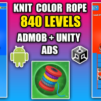 Knit Color Rope Sort Jam Puzzle Unity Source Code