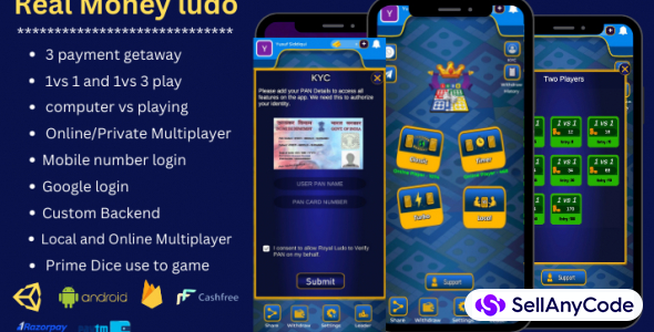 Develop online ludo multiplayer game with real money by