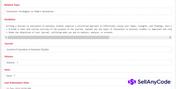 Manuscript Peer Review System Using ASP.NET Core