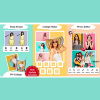 PIP & Photo Collage Maker With Photo Editor, ScrapBook & Body Shape Editor(FB & Admob Ads)