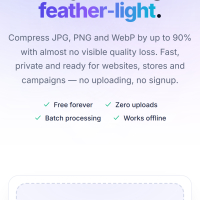 PixelPress - Browser Image Compressor for JPG, PNG & WebP (React + TypeScript)