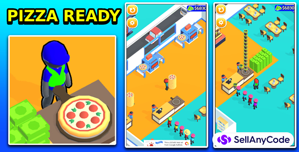Pizza Ready 3D Idle Food Game Unity Source Code