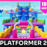 Platformer 2 Obstacles - Low Poly 3D Models Pack