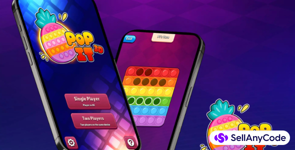 Pop It 3d Fidget, two players game with AI