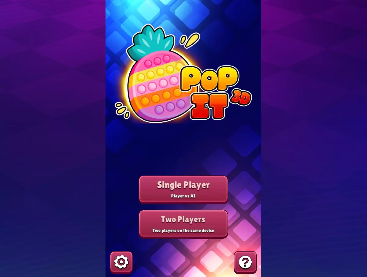 Pop It 3D Fidget, Two Players Game with AI — screenshot 10