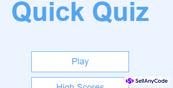 Quick Quiz Source Code - SellAnyCode