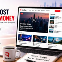 RedRox - Public Post to Earn Money (User Writing Posts News & Blog with Video Newspaper)