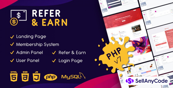 Refer and Earn PHP Script
