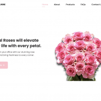 Responsive Flower Shop HTML Landing Page Website Template