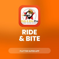 Ride & Bite - Flutter Ride Hailing, Food & Parcel Delivery App with Admin & API