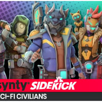Sci-Fi Civilians Sidekick Modular Characters by Synty