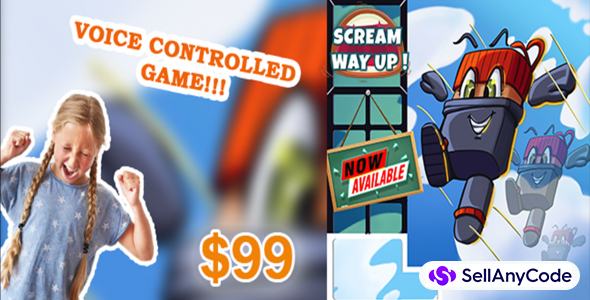 Scream Way Up- Voice Controlled Game