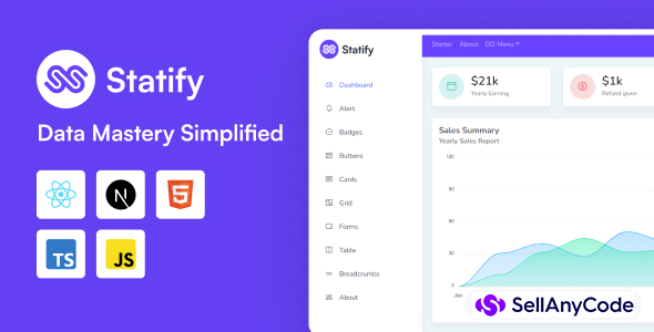 Statify - React Admin Template with Material Design