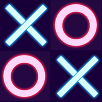 Tic Tac Toe 2D Glow Game Unity Source Code