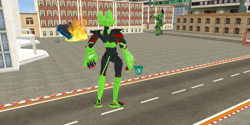 Transformer Fighting Superhero City — screenshot 6