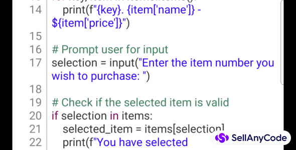  Vending Machine By Using Python