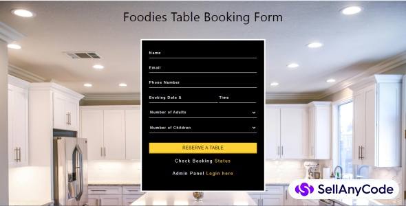 Foodies Restaurant Table Booking System