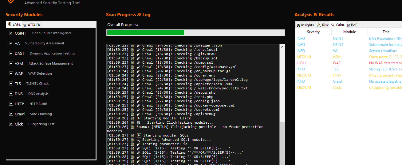 VulnScanner Pro — screenshot 2