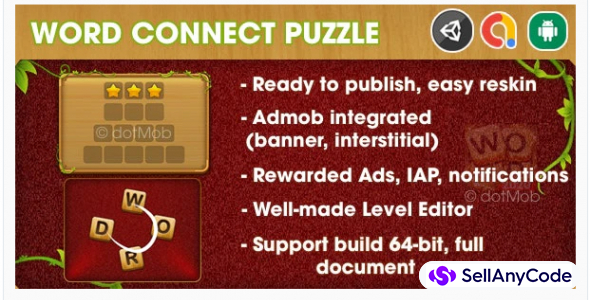 Word Connect Puzzle Game- Unity Template Project For OS