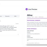 Smart AI-Powered Resume Builder